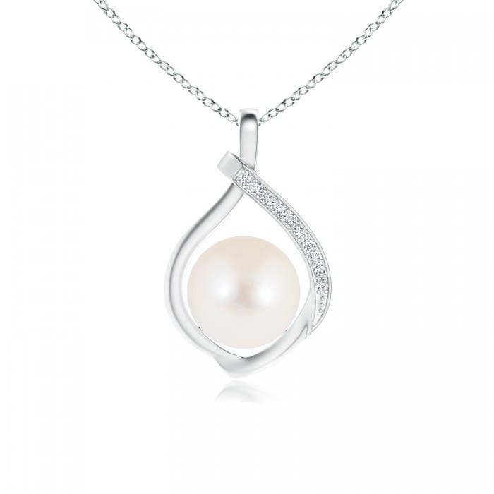 Freshwater Cultured Pearl Loop Pendant 