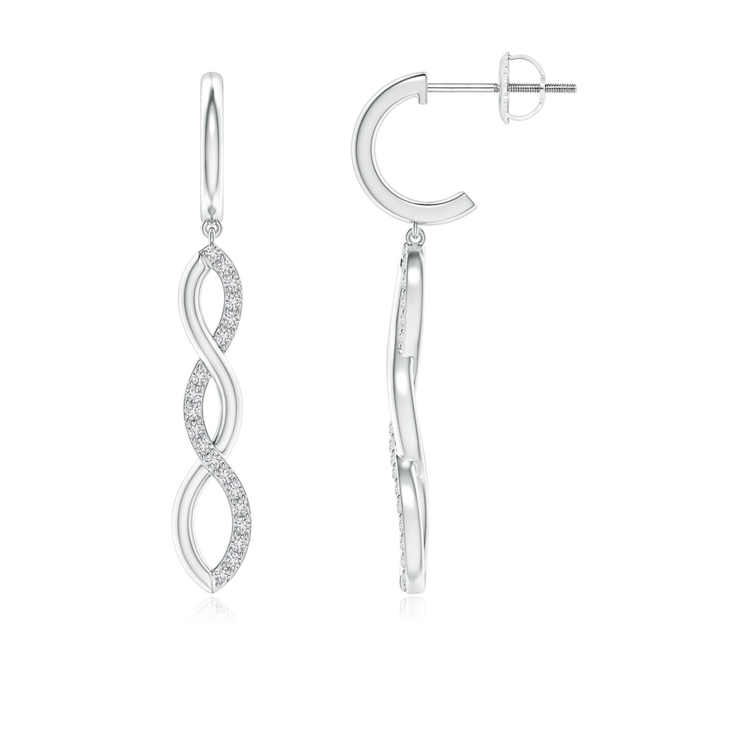 Infinity dangle earrings clearance