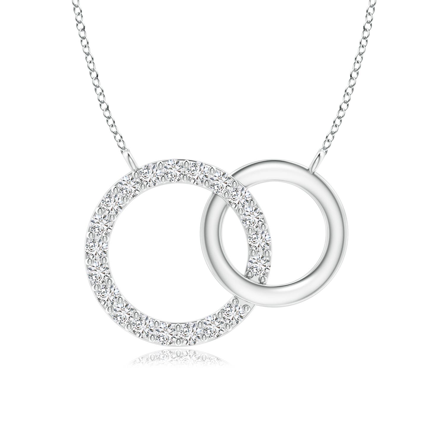 Interlocking Diamond Circle Necklace Angara