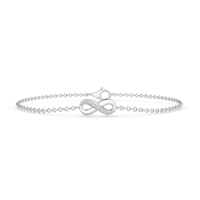 Diamond Infinity Chain Bracelet Angara Australia
