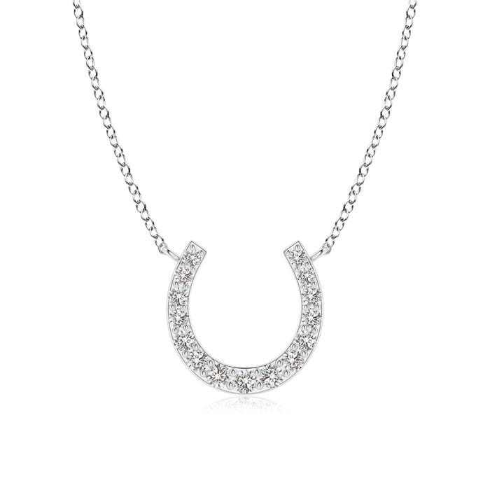 Classic Diamond Horseshoe Necklace Angara UK