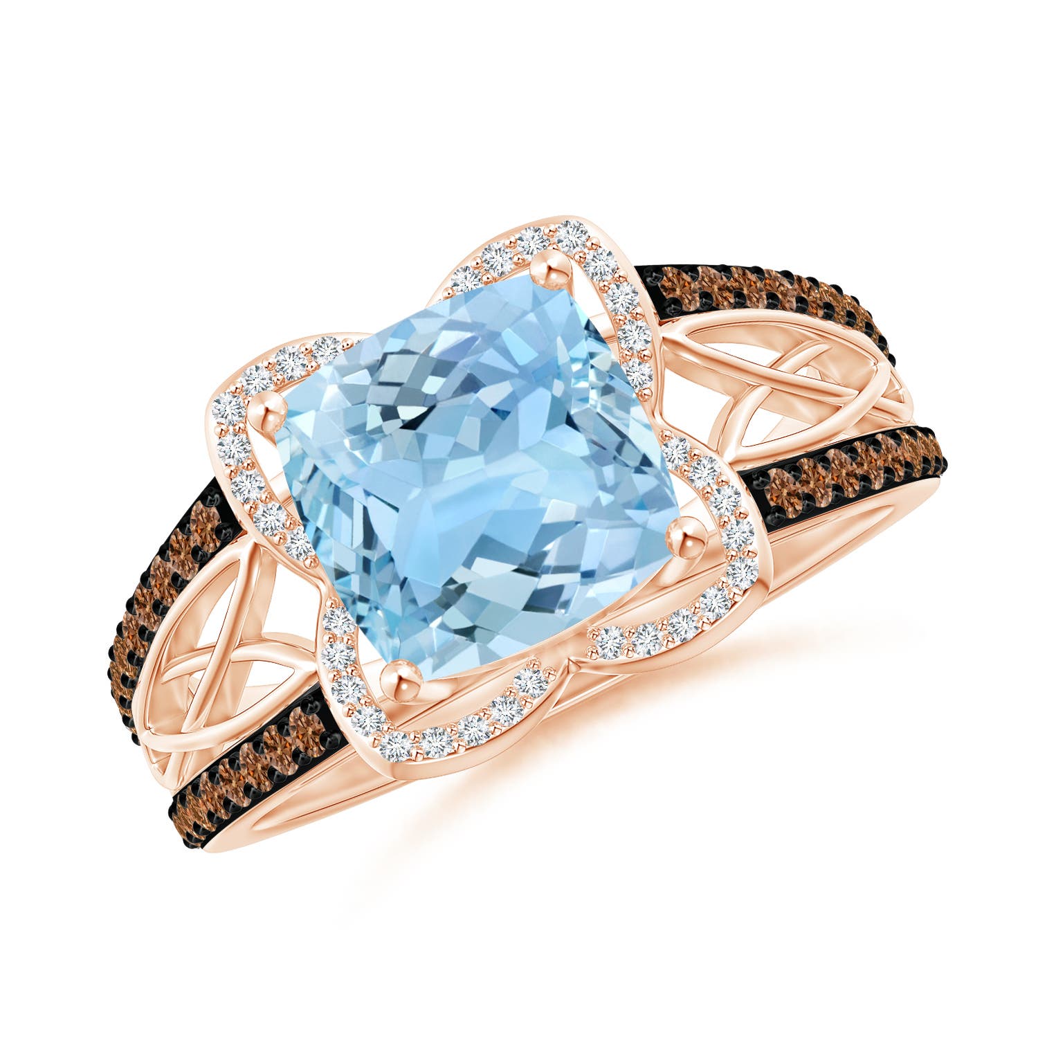aquamarine celtic ring