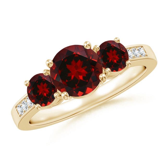 garnet crystal ring