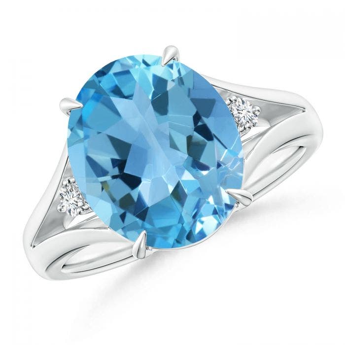 oval blue topaz