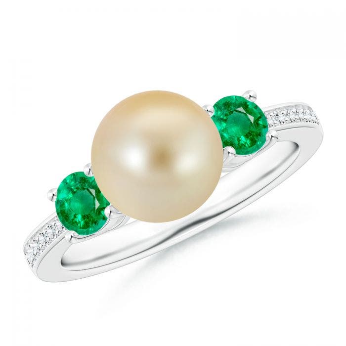 pearl and emerald ring