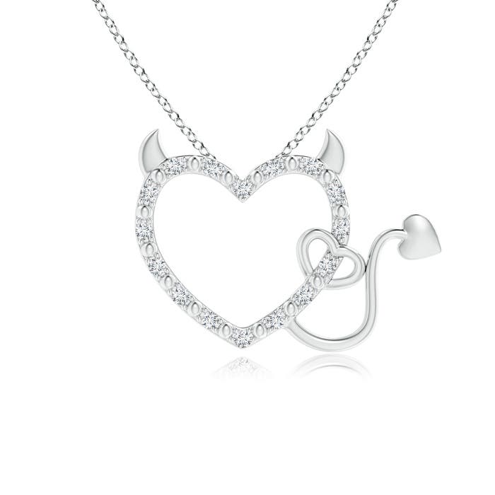 Diamond Devil Heart Pendant Angara - Devil Heart Pendant Diamond Devil Heart Pendant Angara - Devil Heart Pendant