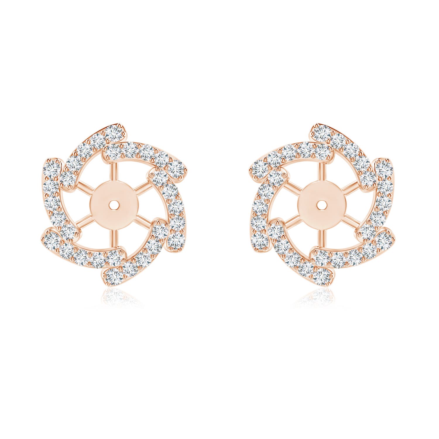 Diamond Pinwheel Earring Jackets