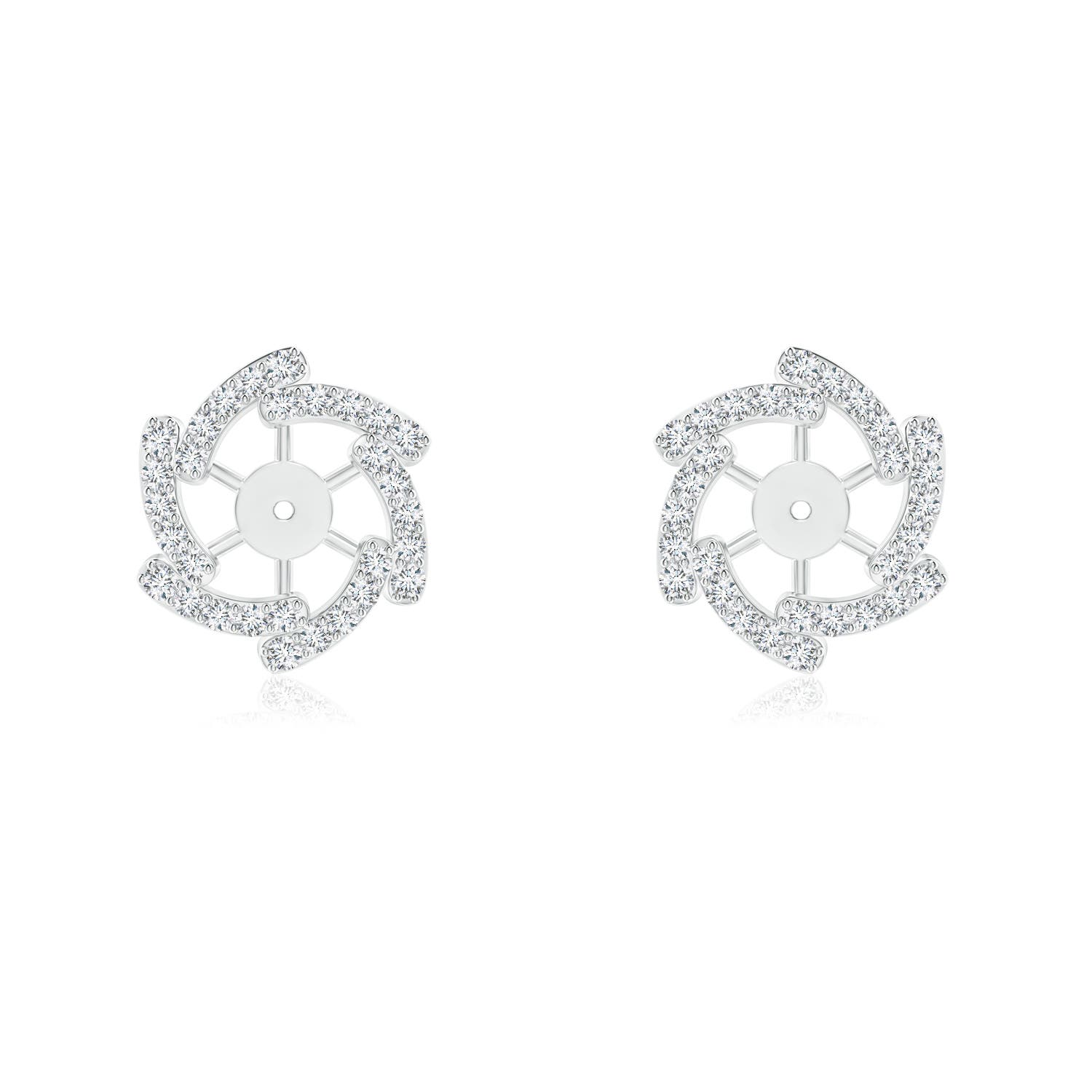 Diamond Pinwheel Earring Jackets