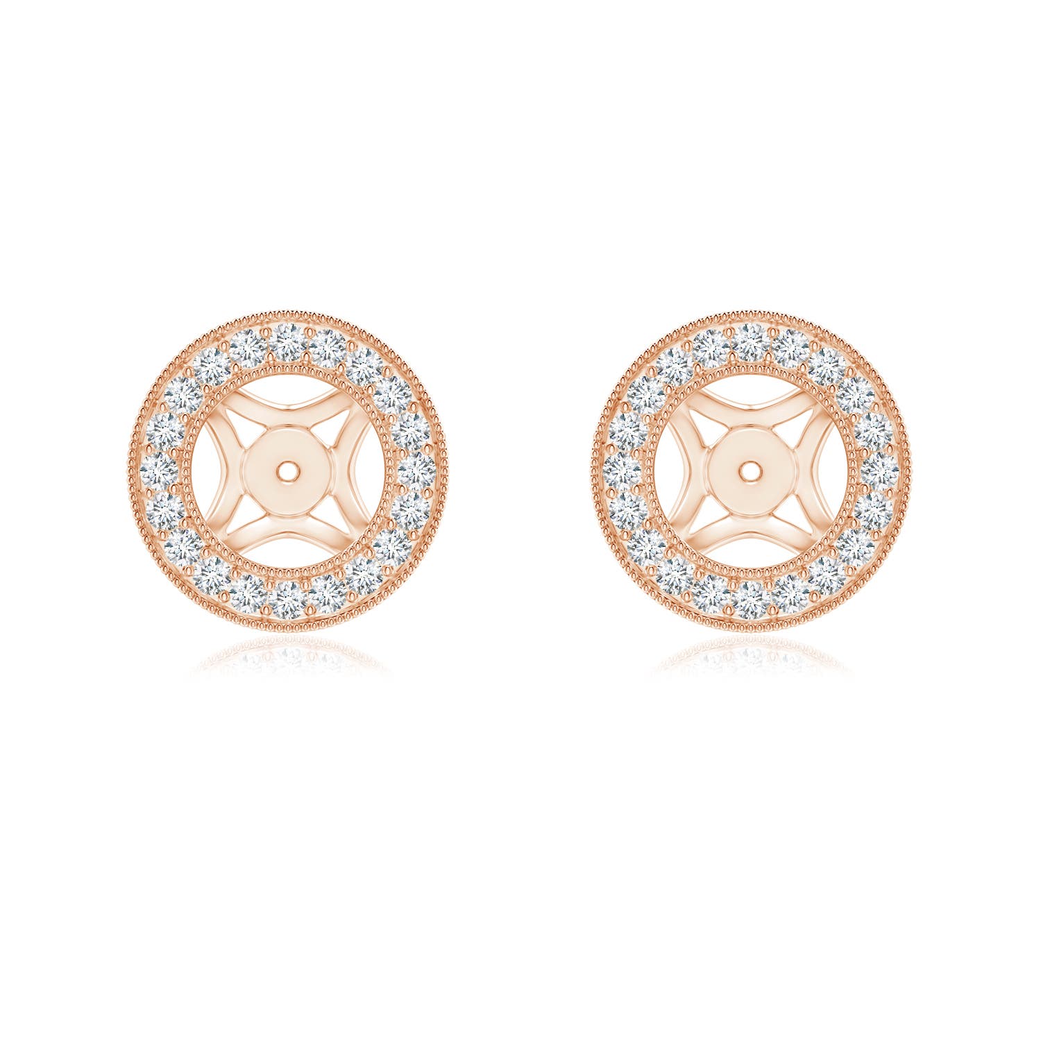Classic Diamond Halo Earring Jackets