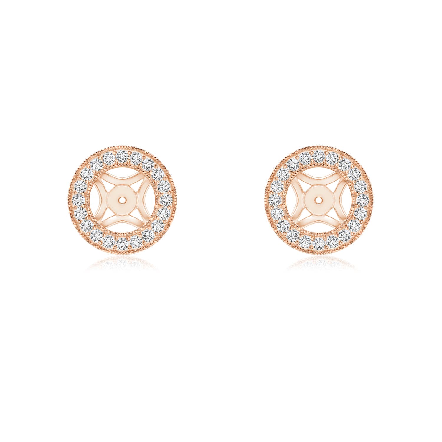Classic Diamond Halo Earring Jackets