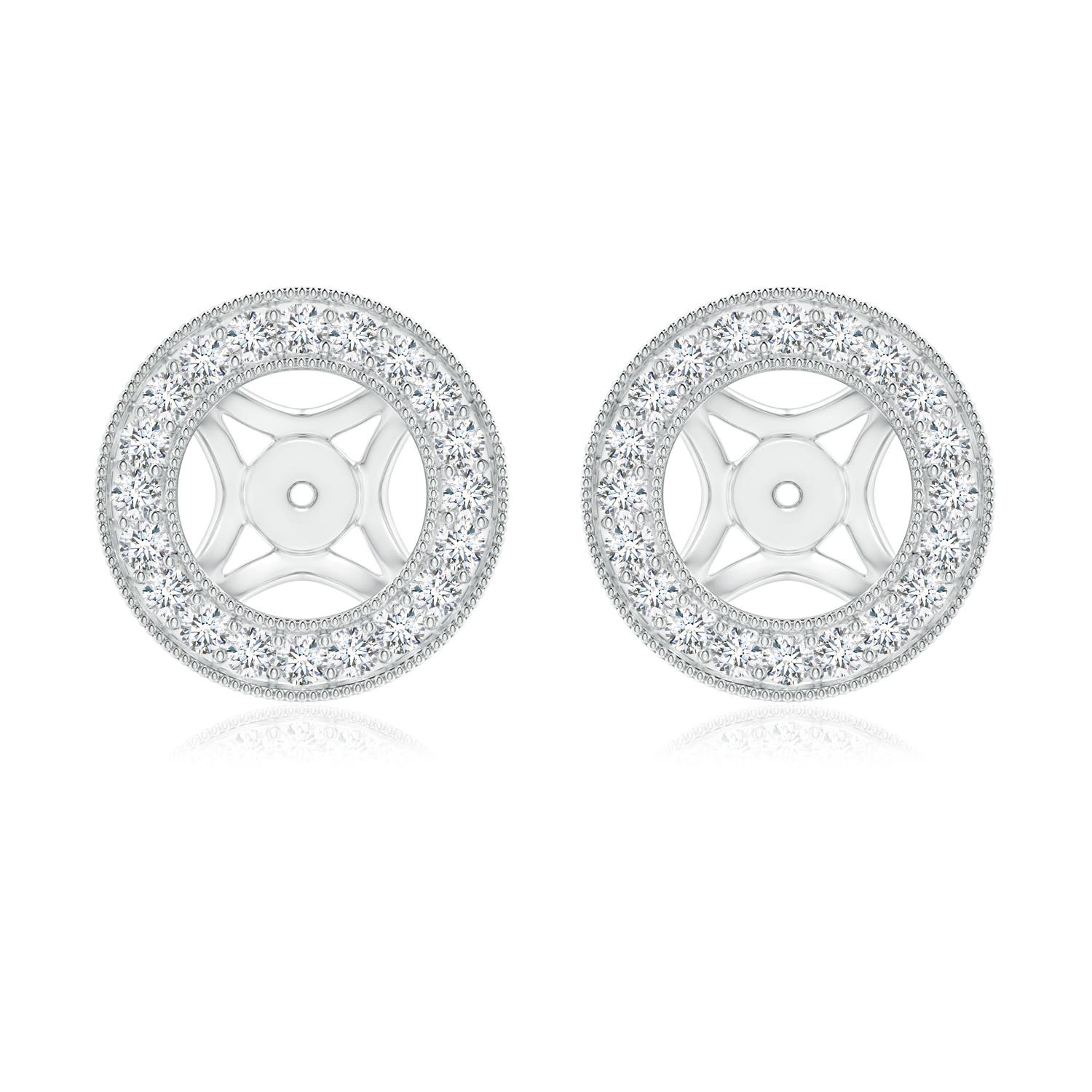 Classic Diamond Halo Earring Jackets