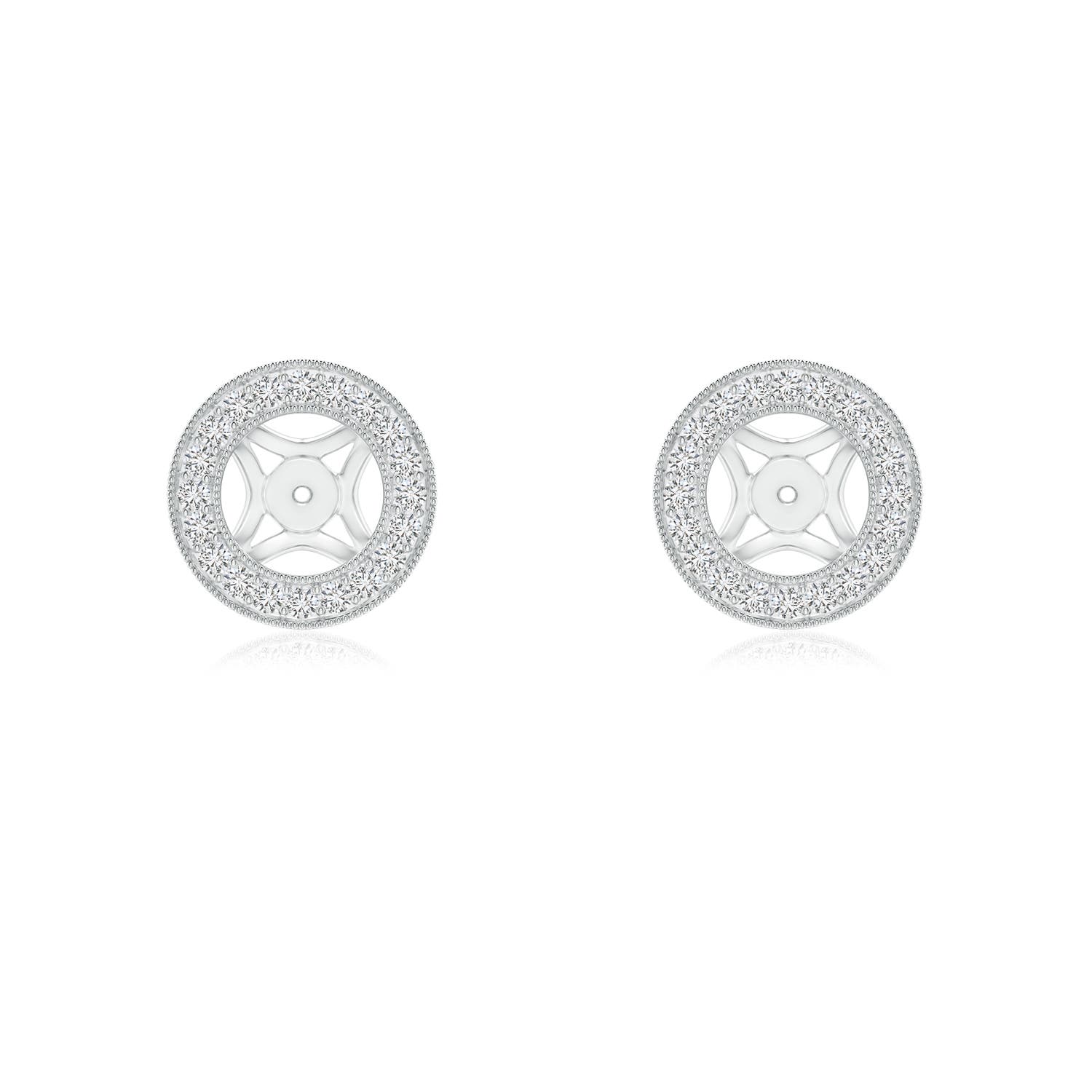 Classic Diamond Halo Earring Jackets