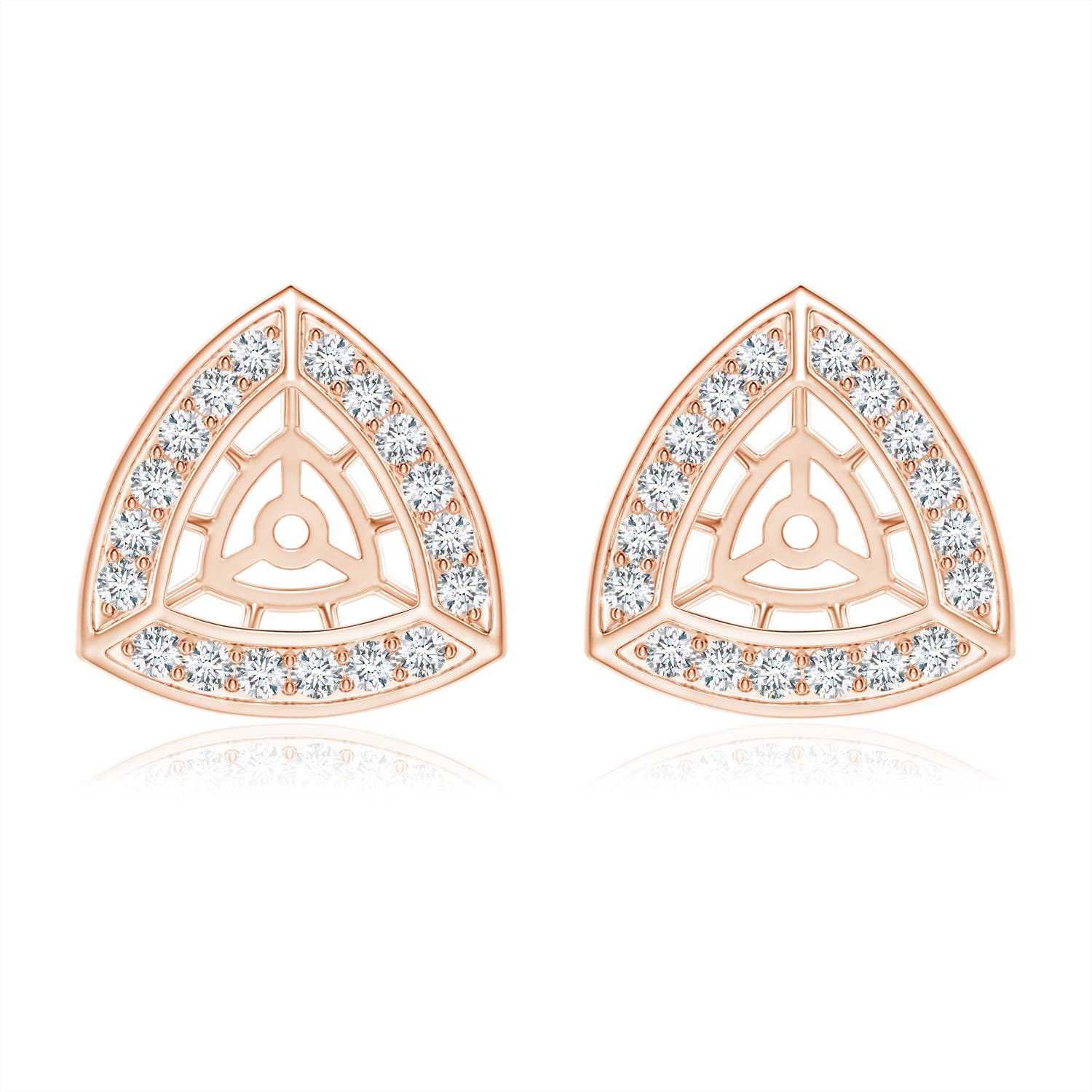 Diamond Studded Triangular Halo Jackets