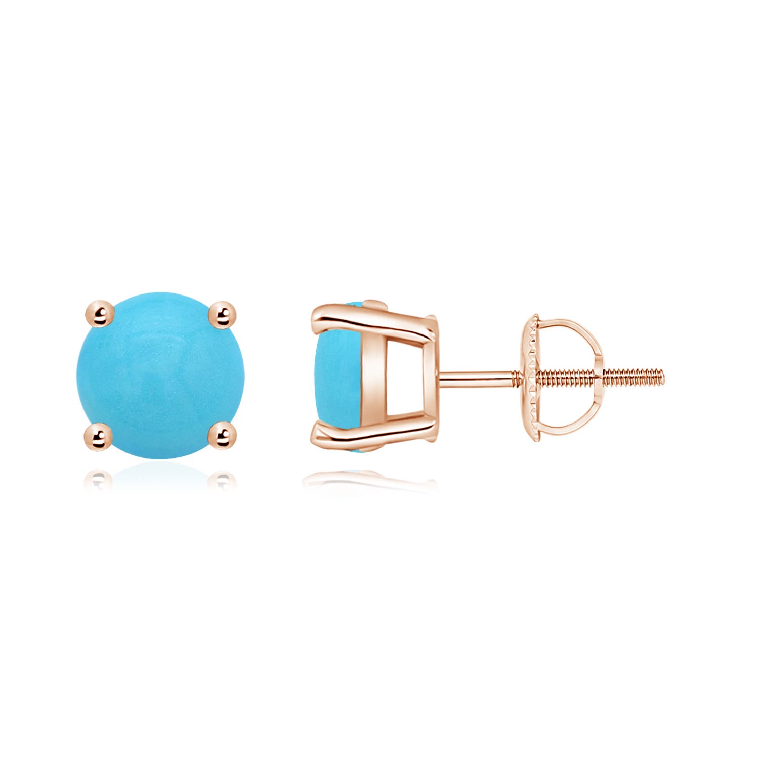 Basket-Set Round Turquoise Studs