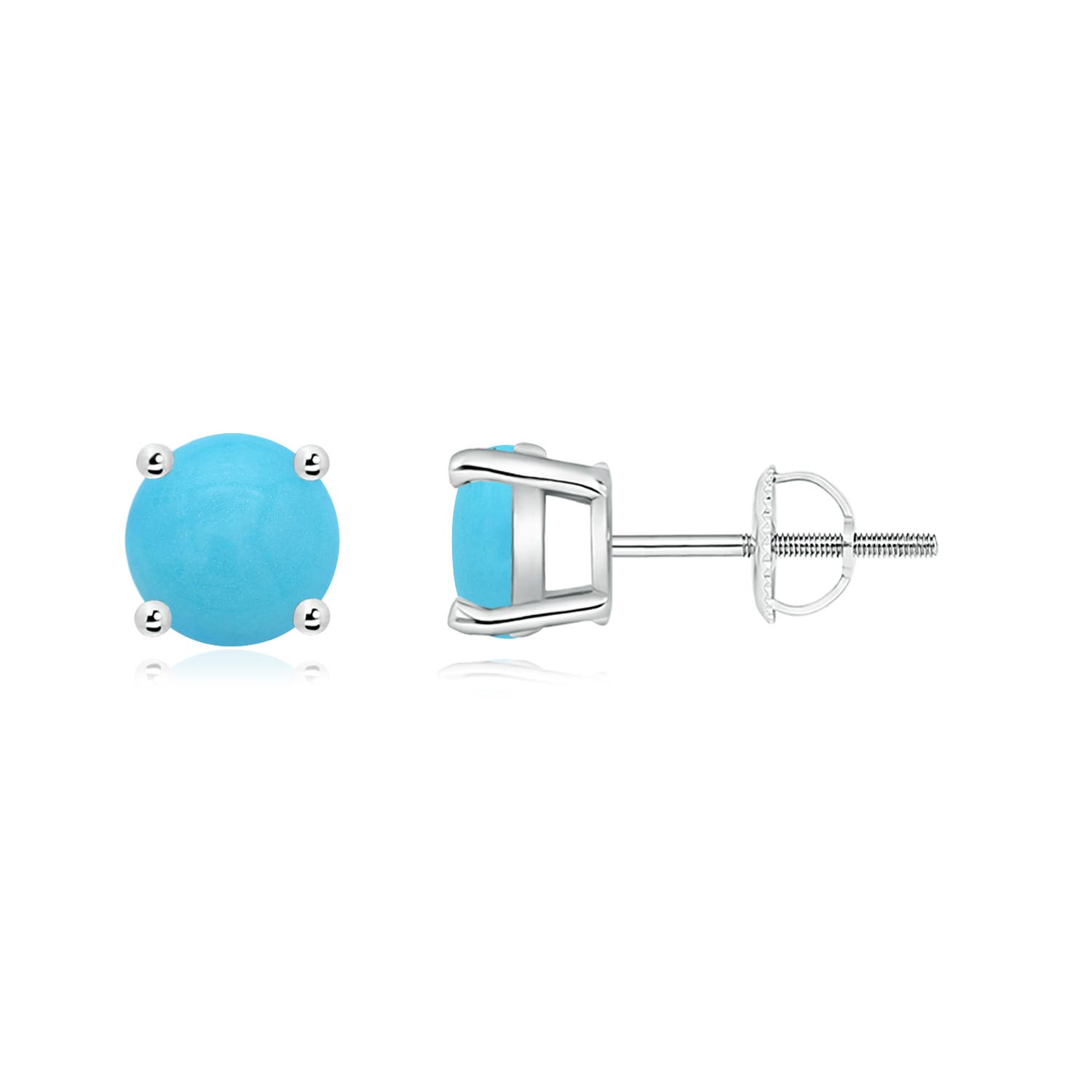 Basket-Set Round Turquoise Studs