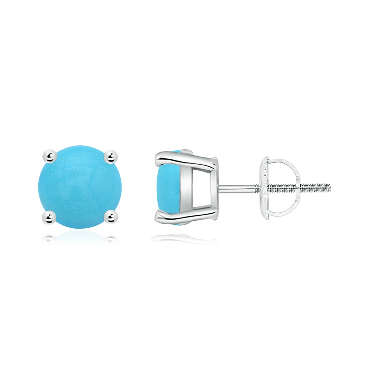 Basket-Set Round Turquoise Studs
