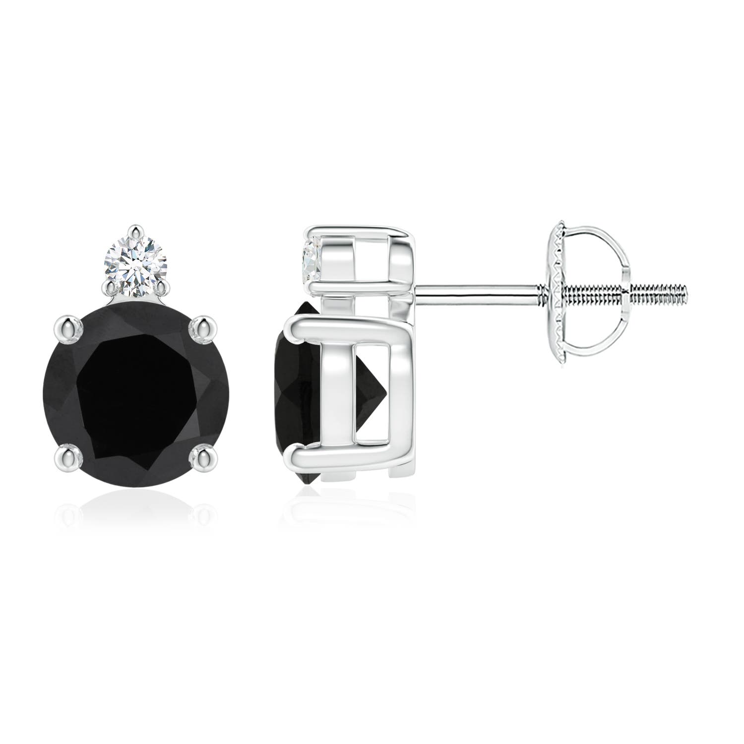 black onyx stud earrings