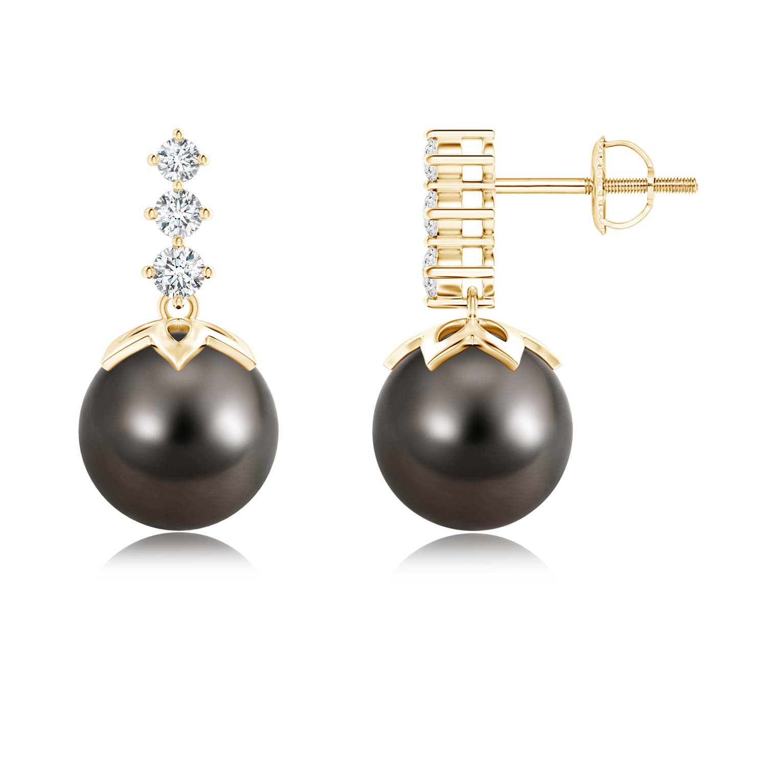 pearl tops earrings