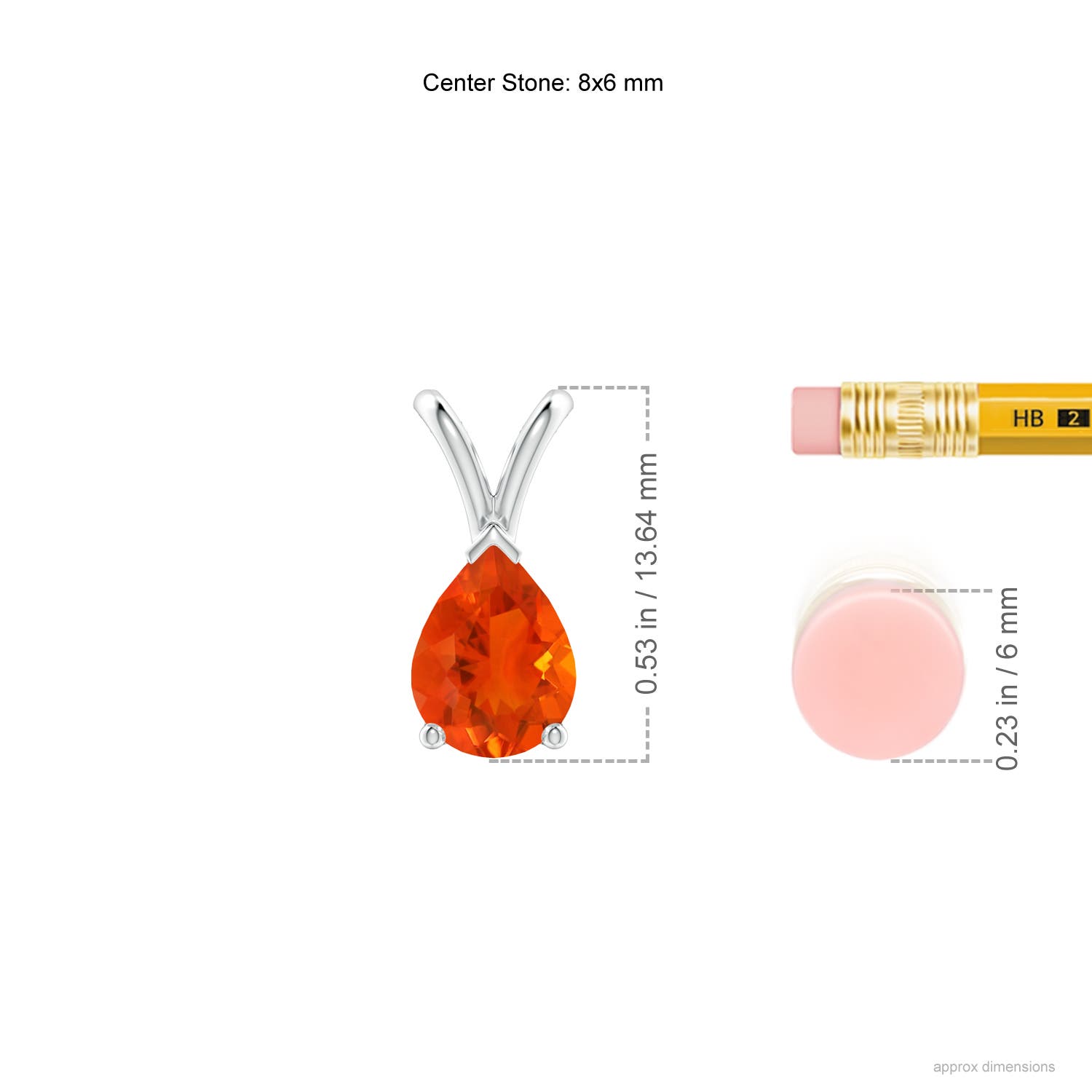 Angara Natural Pear Fire Opal Solitaire Pendant Necklace for Women, Girls in 14K Yellow Gold (Grade-AAA | 8x6mm) October-Birthstone Jewelry Gi並行輸入 Pear Shape White Fire Opal in Grade AA on SALE at AfricaGems
