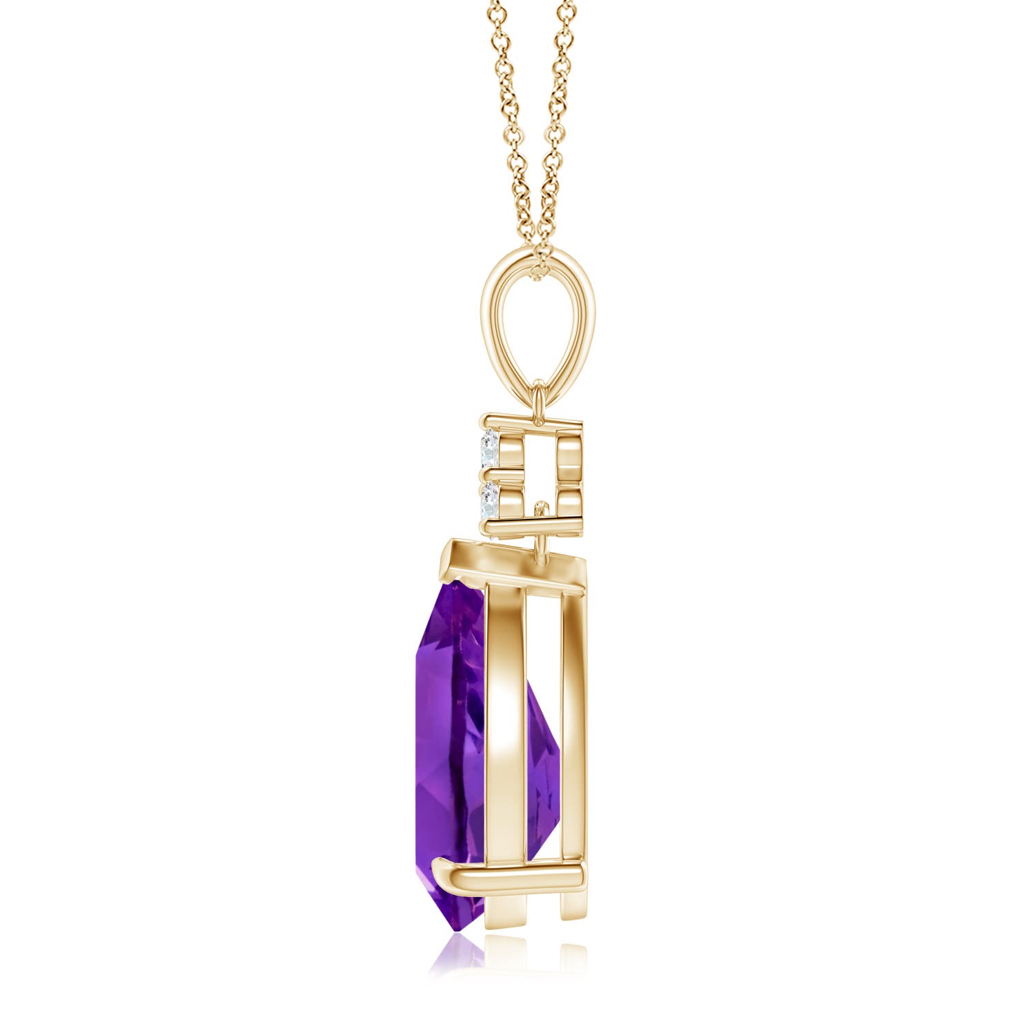 Amethyst Claw Set Pendant