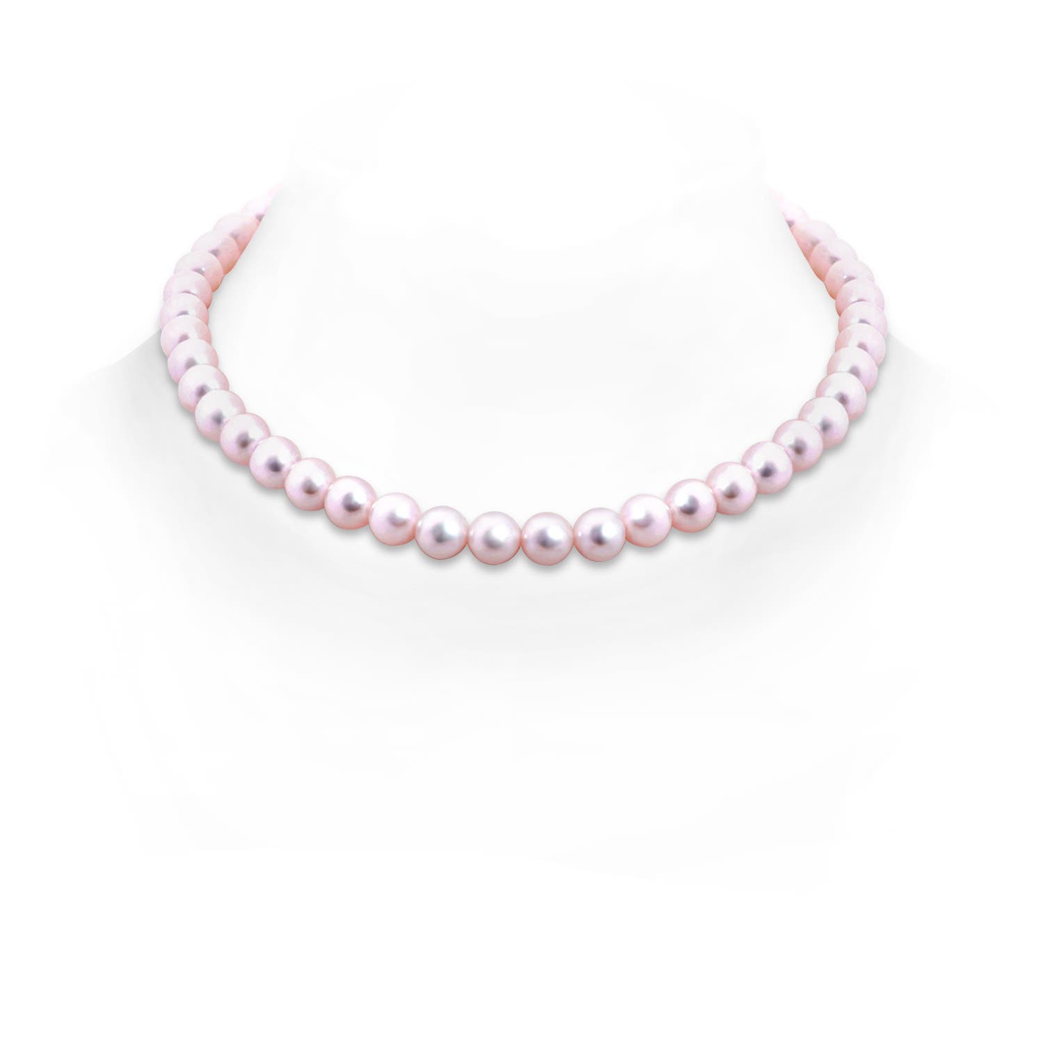 75-8mm 18 Classic Akoya Cultured Pearl Princess Necklace
