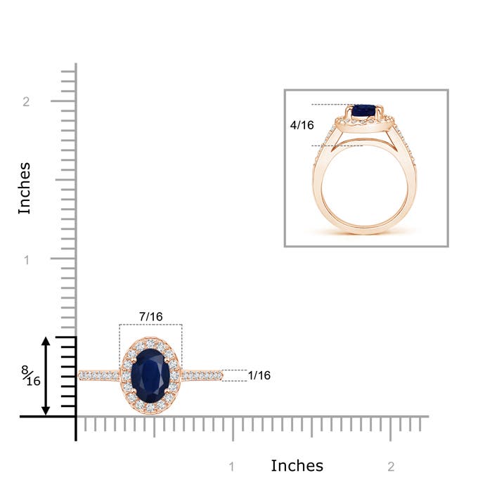 ANGARA Classic Oval Blue Sapphire Halo Ring With Diamond Accents EBay angara-classic-oval-blue-sapphire-halo-ring-with-diamond-accents-ebay