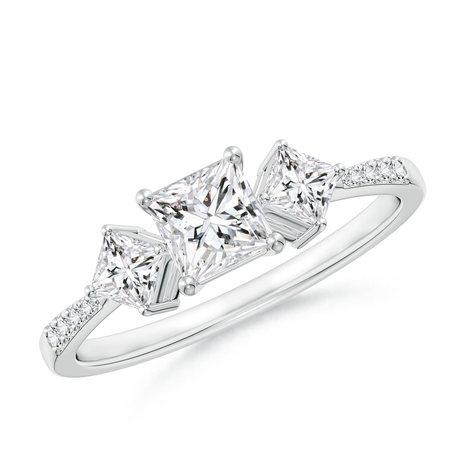 Three Stone Diamond Engagement Ring