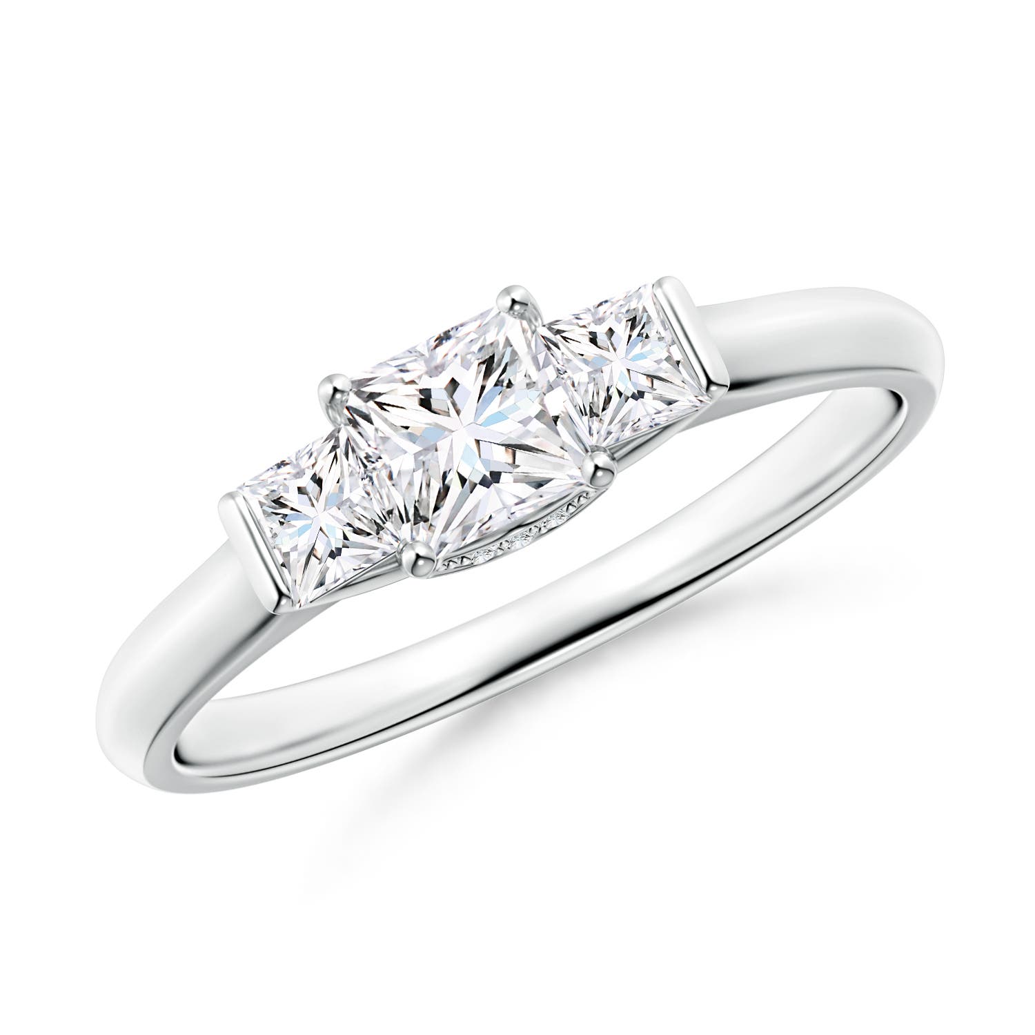 Classic Princess-Cut Diamond Engagement Ring