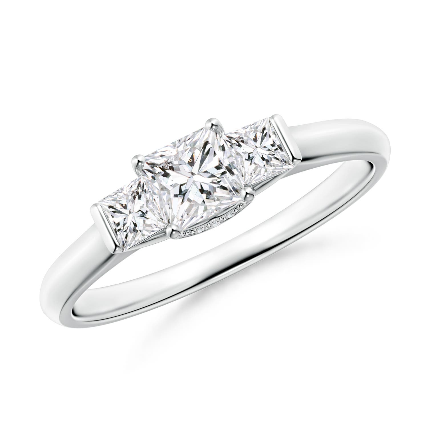 Classic Princess-Cut Diamond Engagement Ring