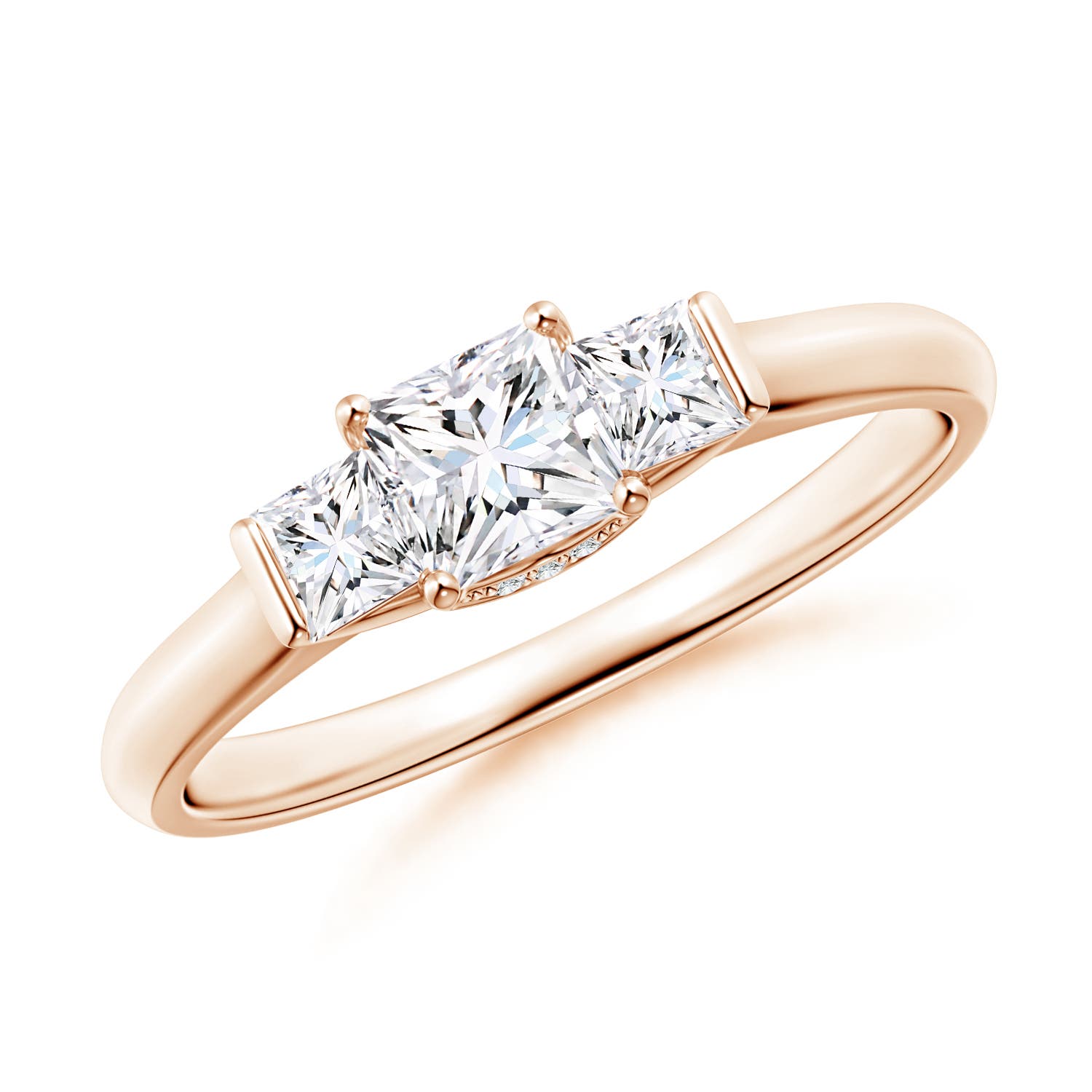 Classic Princess-Cut Diamond Engagement Ring
