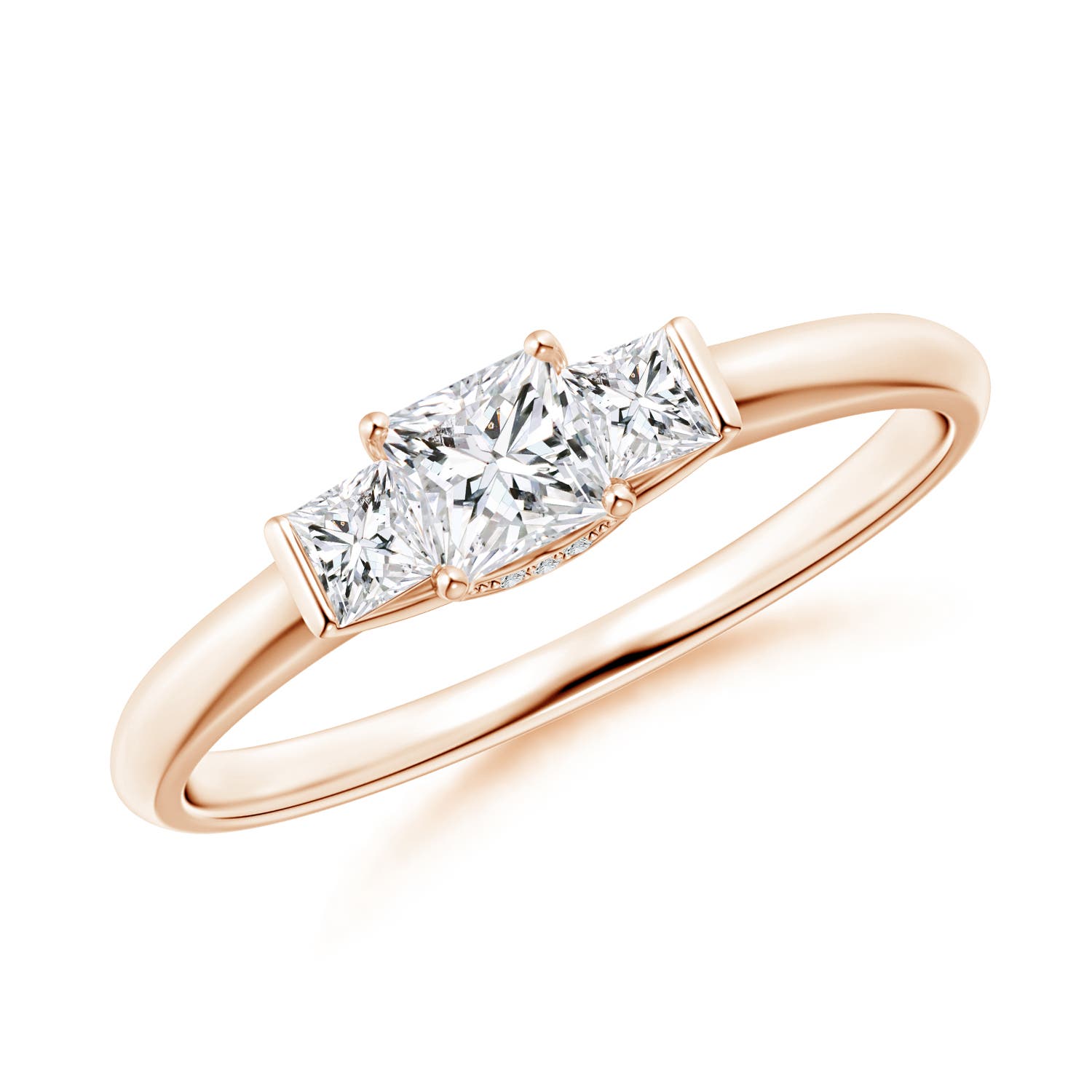 Classic Princess-Cut Diamond Engagement Ring