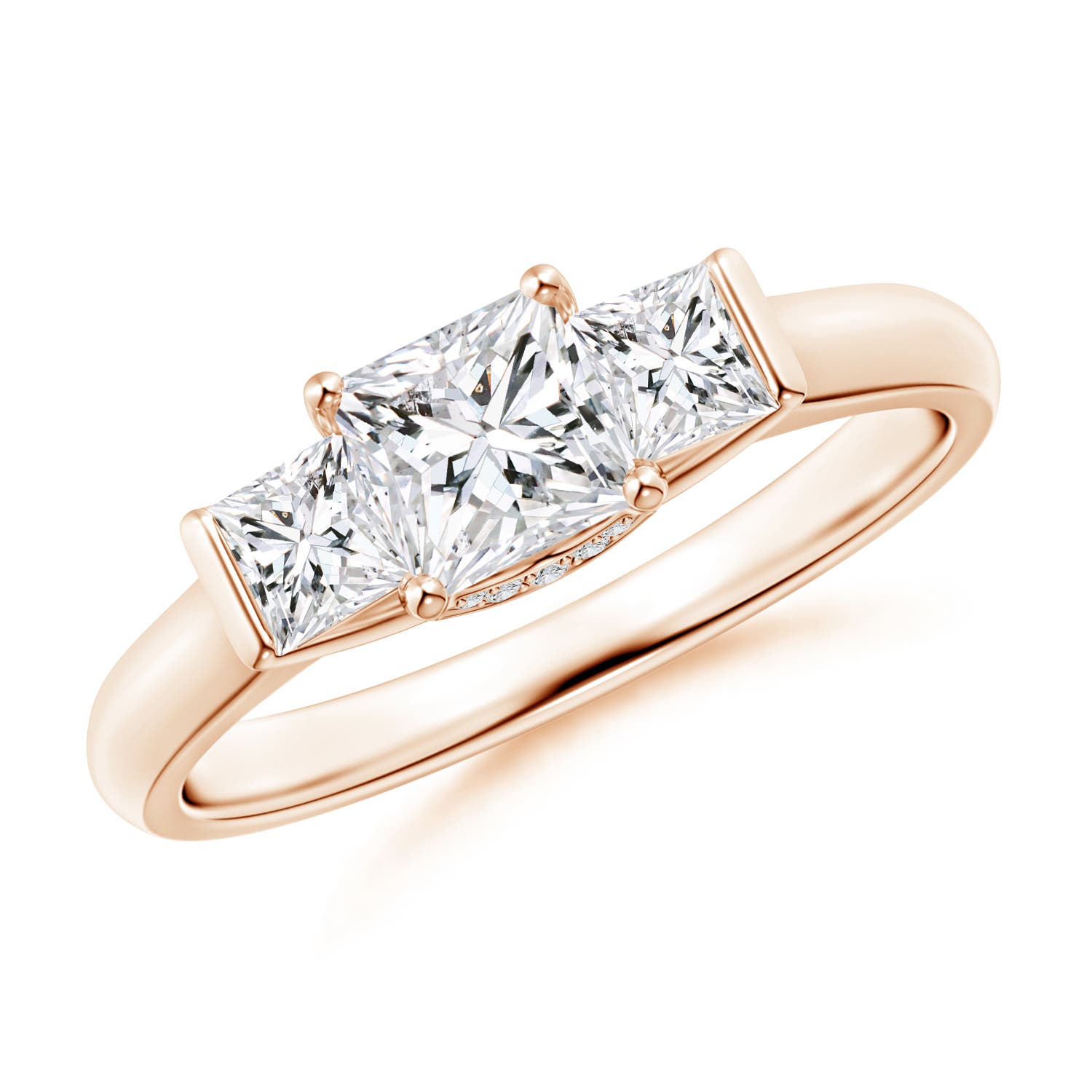 Classic Princess-Cut Diamond Engagement Ring