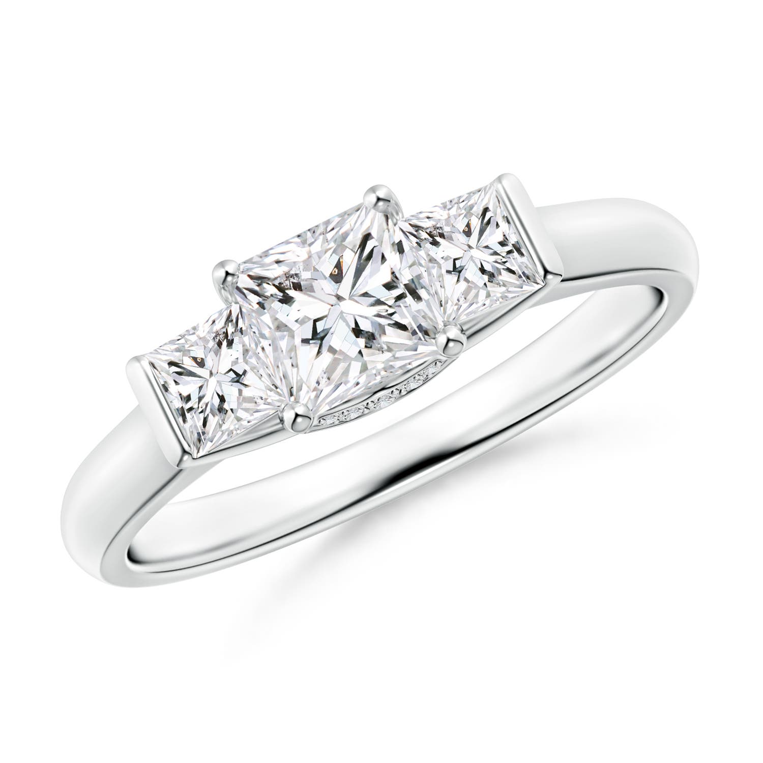 Classic Princess-Cut Diamond Engagement Ring