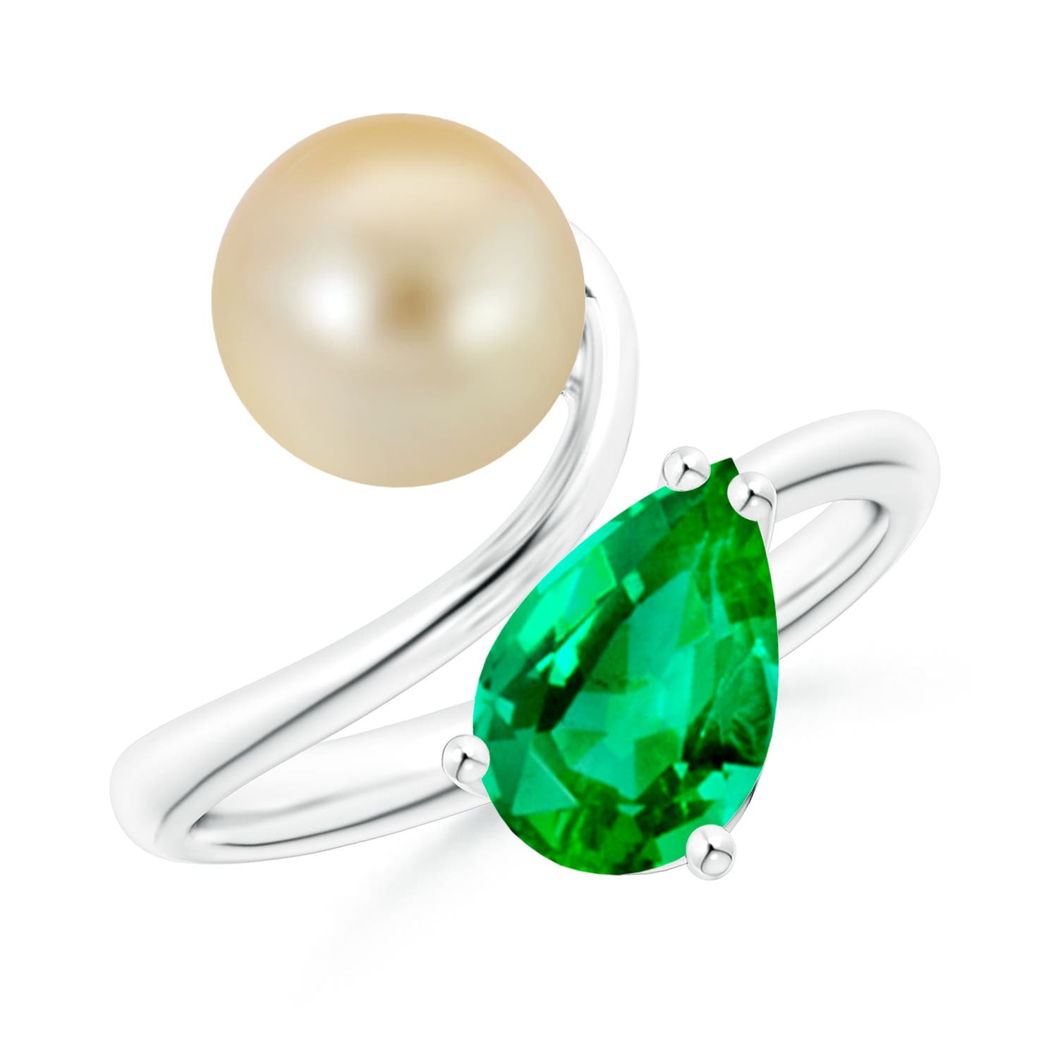 pearl and emerald ring
