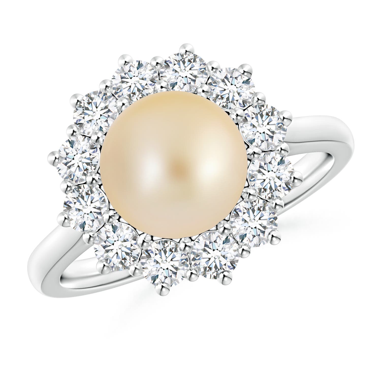 Princess Diana Inspired Golden South Sea Cultured Pearl Ring
