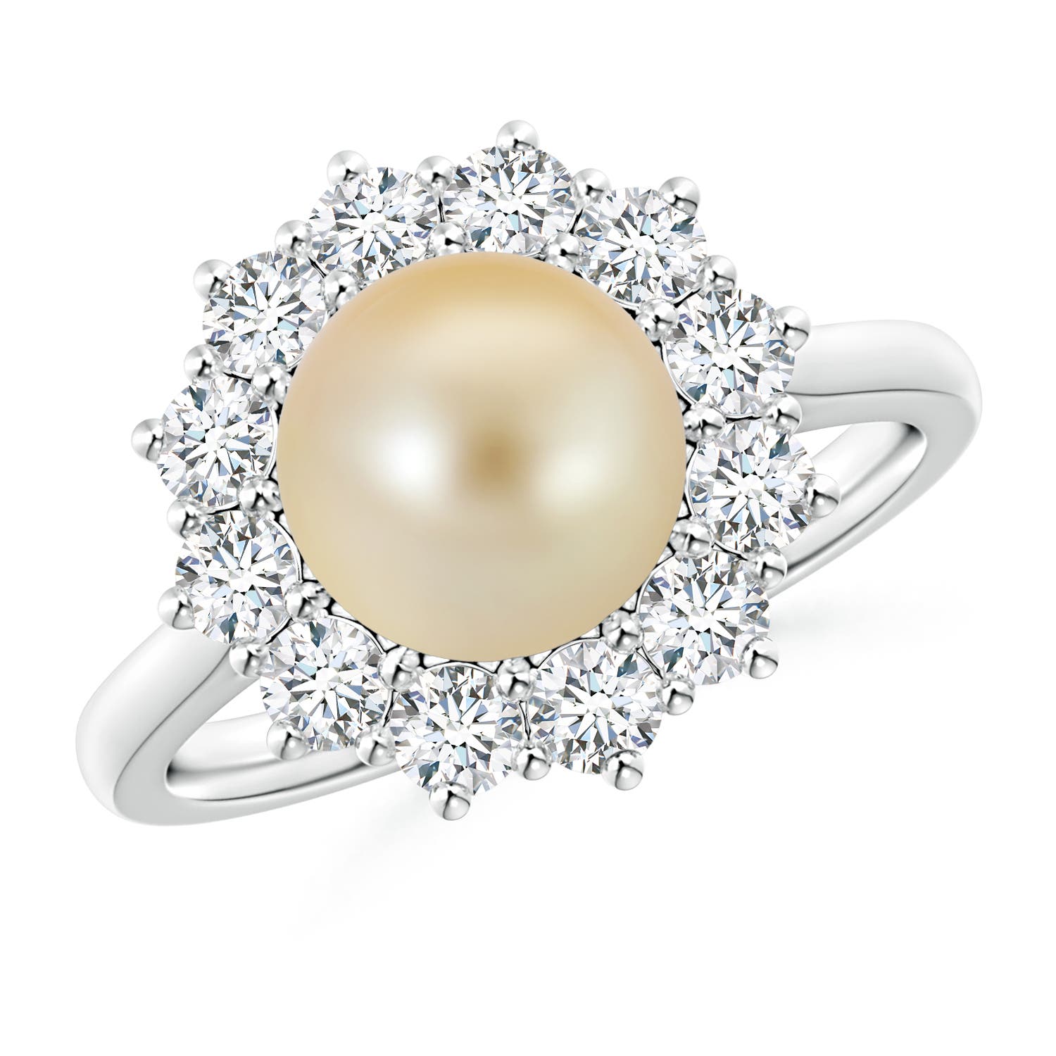 Princess Diana Inspired Golden South Sea Cultured Pearl Ring