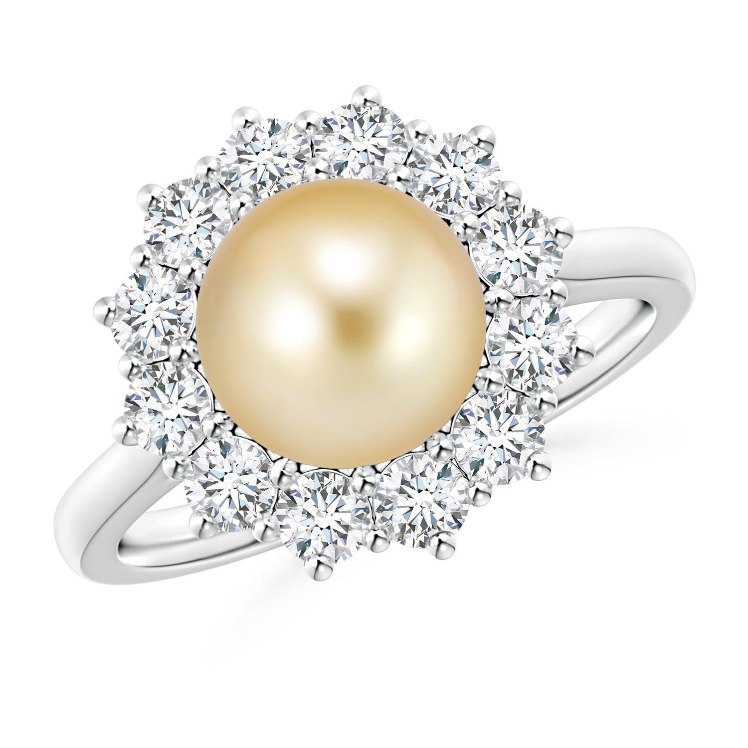 Princess Diana Inspired Golden South Sea Cultured Pearl Ring