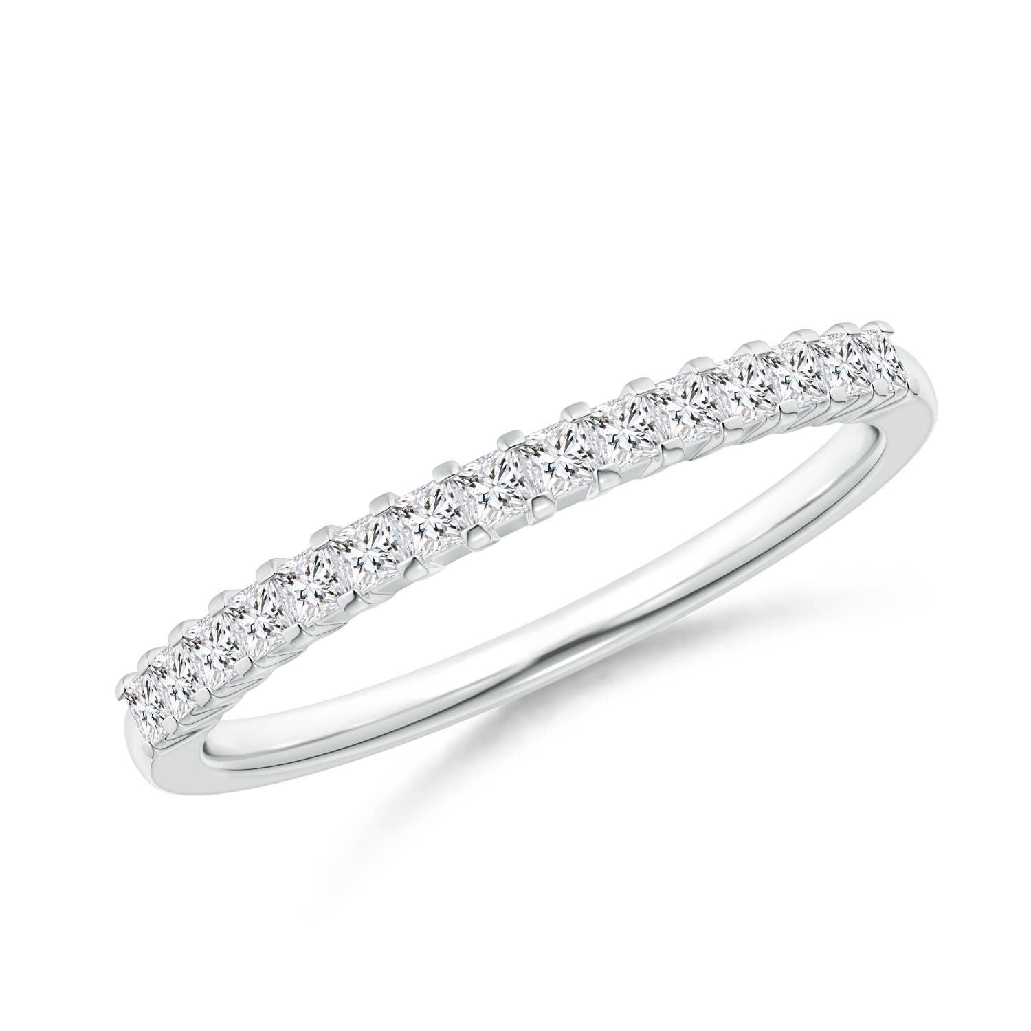 Princess Diamond Semi Eternity Classic Wedding Band