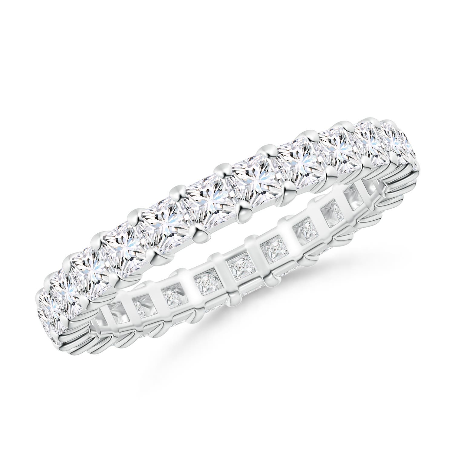 Shared Prong-Set Princess-Cut Diamond Eternity Band