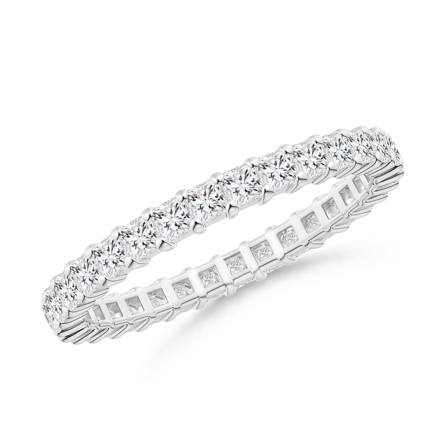 Shared Prong-Set Princess-Cut Diamond Eternity Band