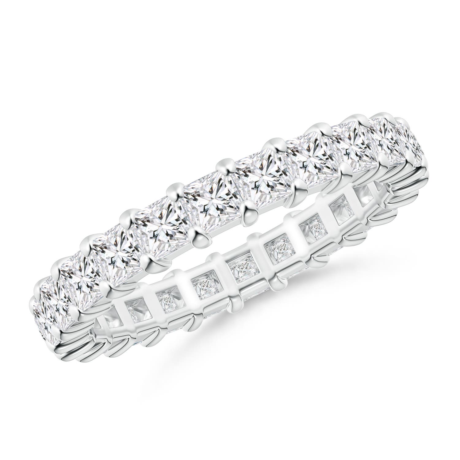 Shared Prong-Set Princess-Cut Diamond Eternity Band