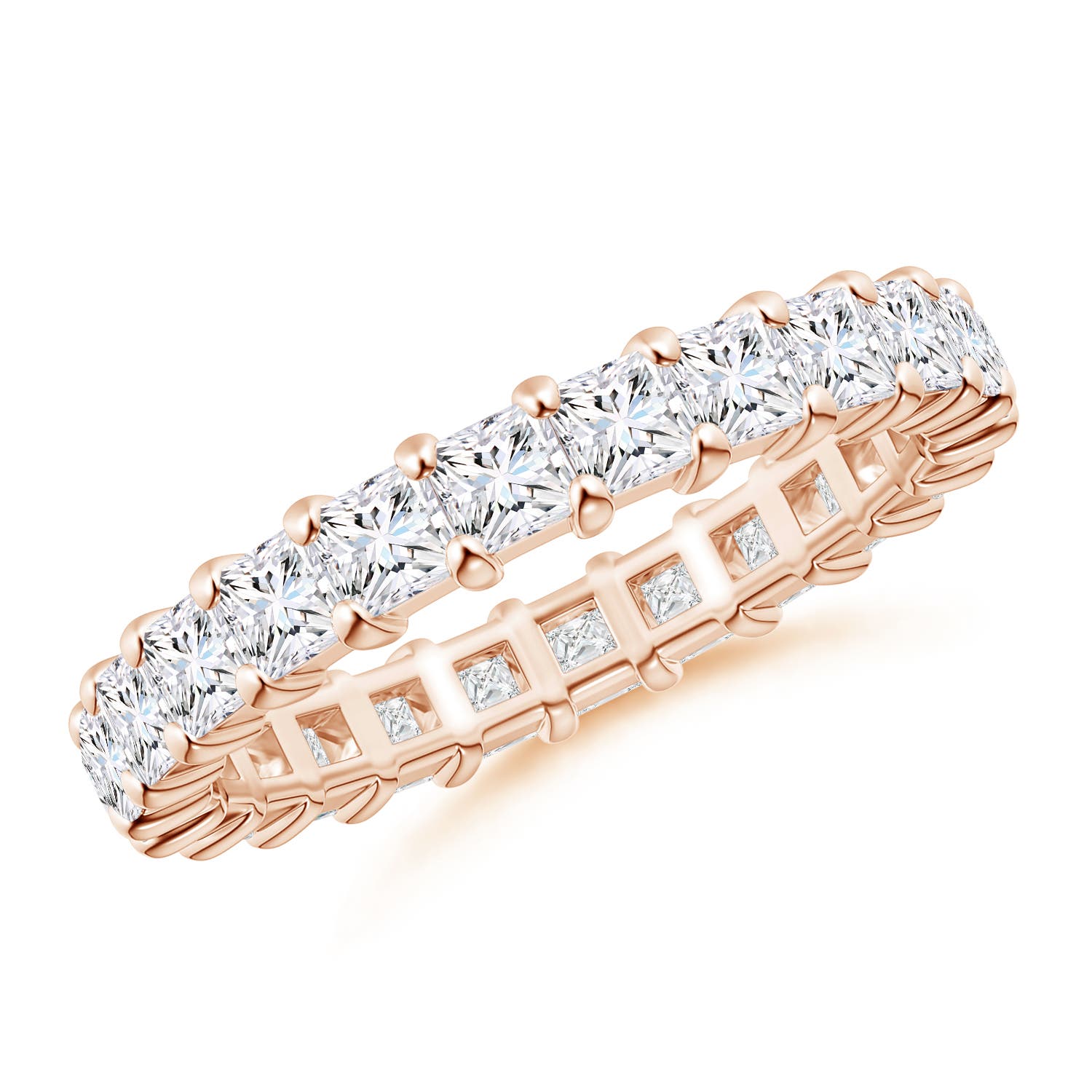 Shared Prong-Set Princess-Cut Diamond Eternity Band