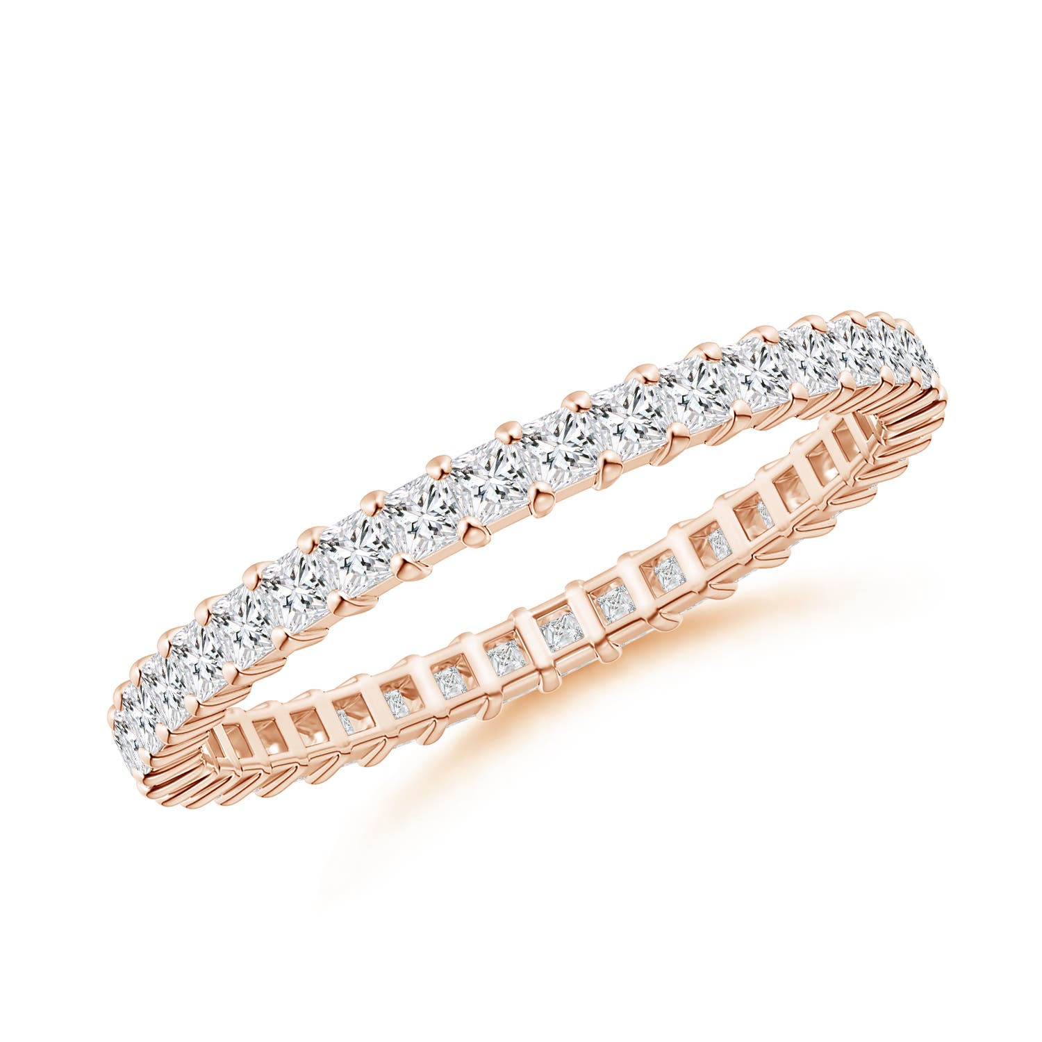 Shared Prong-Set Princess-Cut Diamond Eternity Band