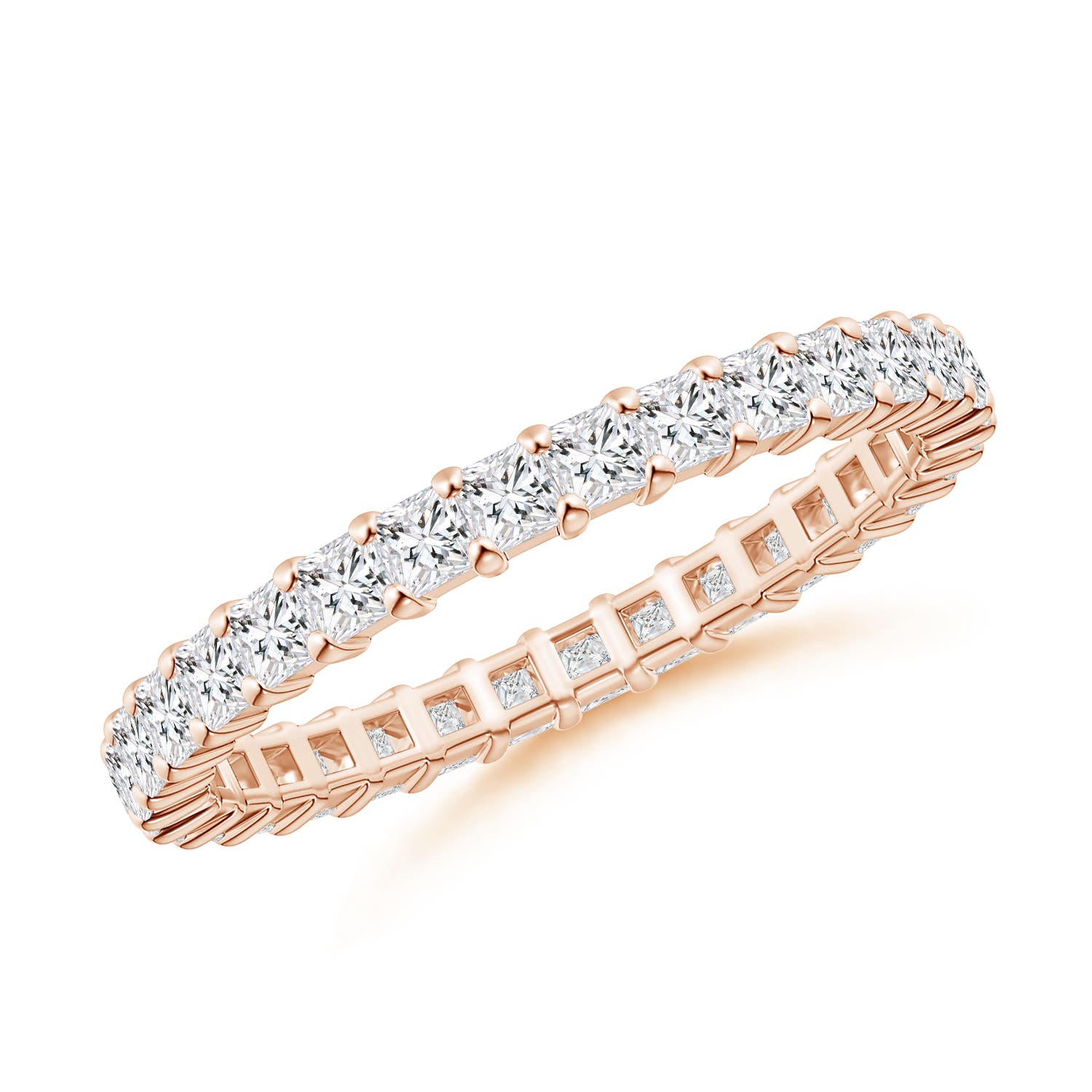 Shared Prong-Set Princess-Cut Diamond Eternity Band