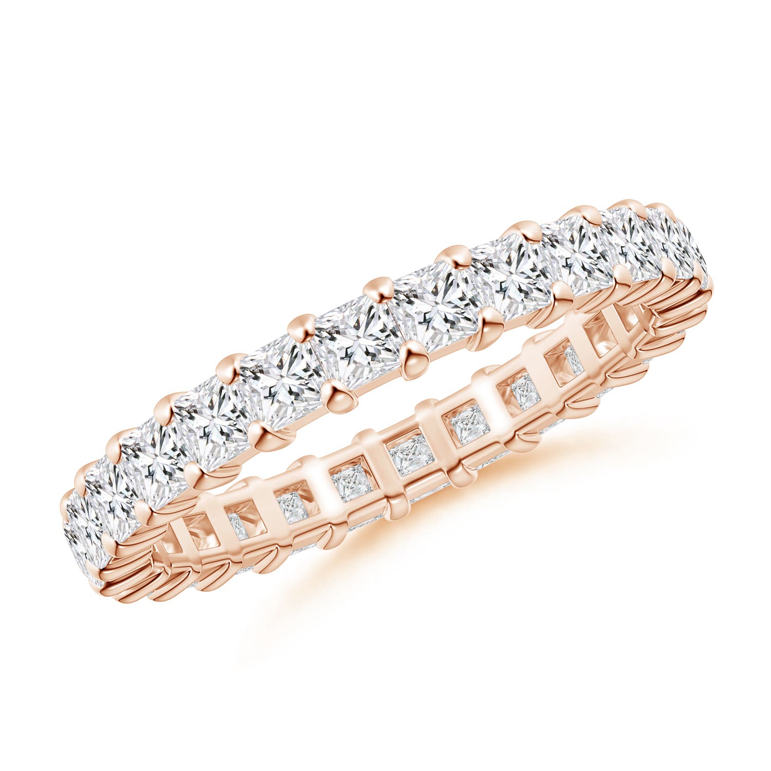Shared Prong-Set Princess-Cut Diamond Eternity Band