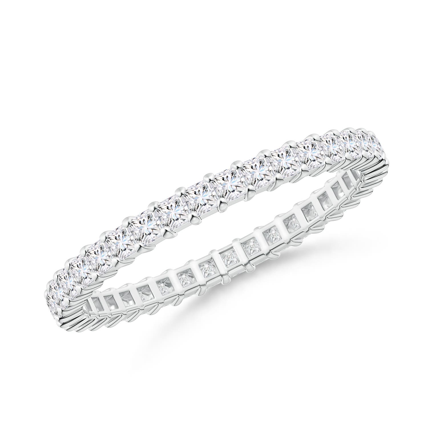 Shared Prong-Set Princess-Cut Diamond Eternity Band