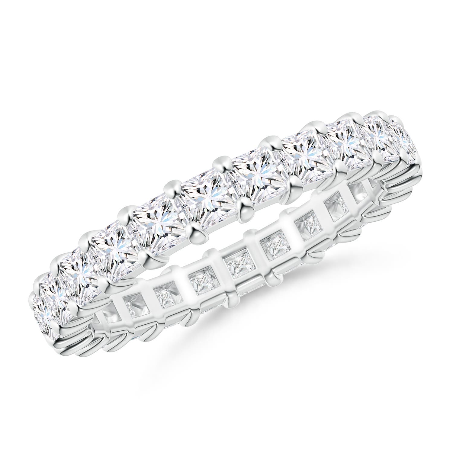 Shared Prong-Set Princess-Cut Diamond Eternity Band