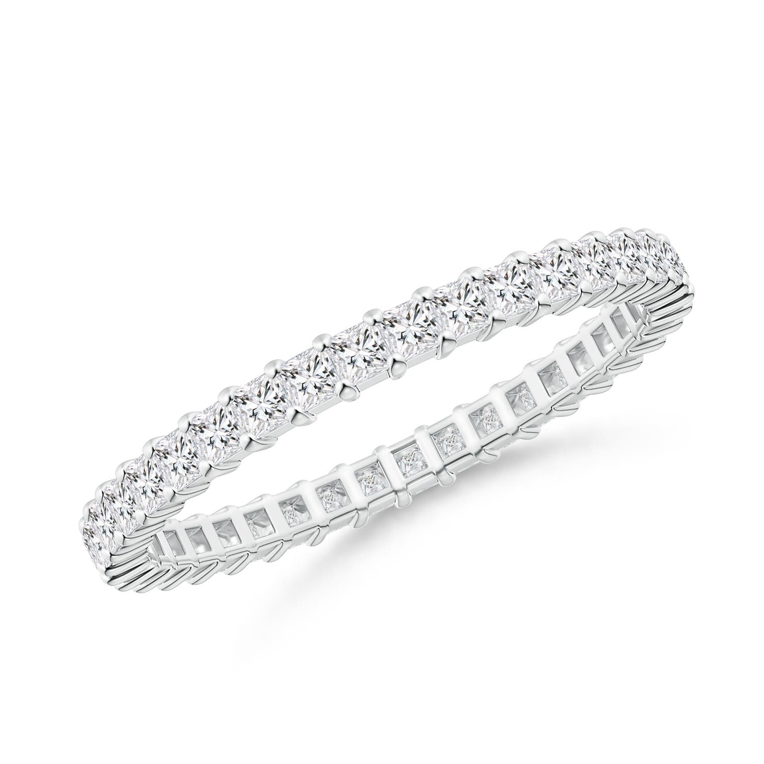 Shared Prong-Set Princess-Cut Diamond Eternity Band