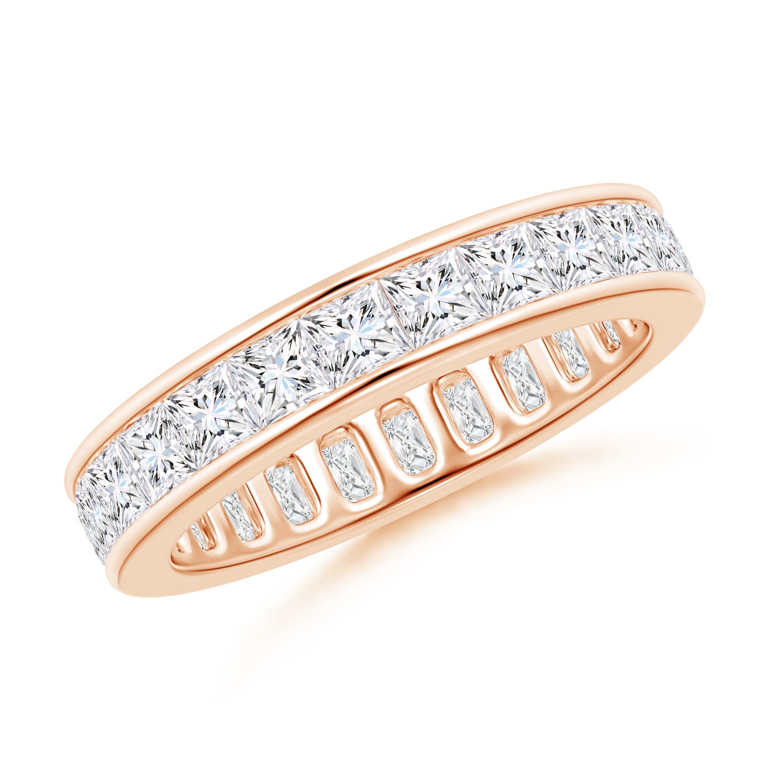 Channel Set Princess-Cut Diamond Eternity Band