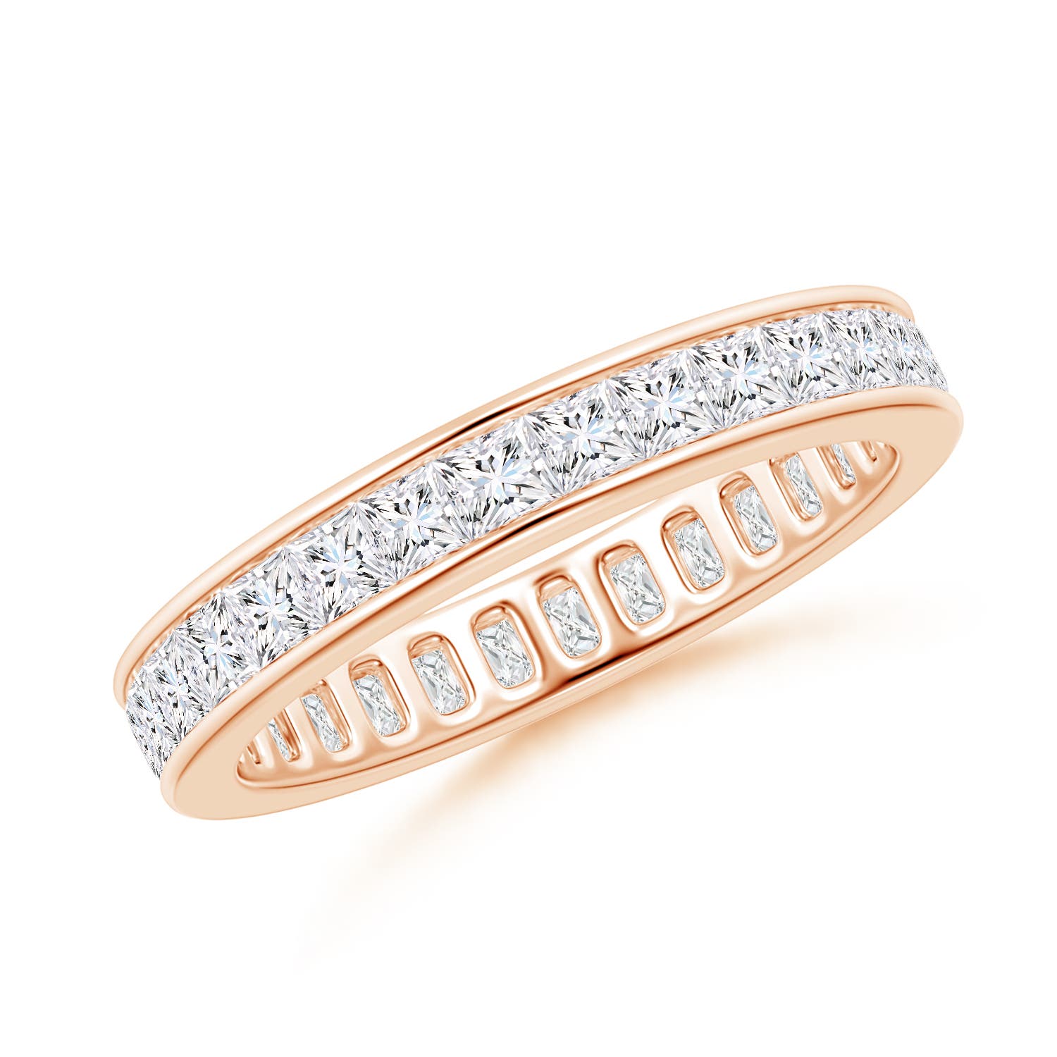 Channel Set Princess-Cut Diamond Eternity Band